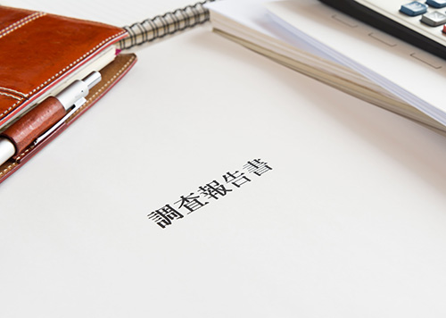 調査報告書作成・提出